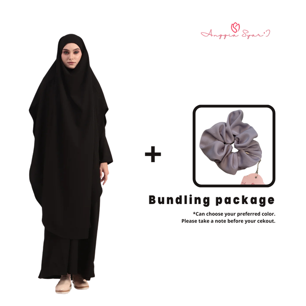 Athira Abaya Set Black