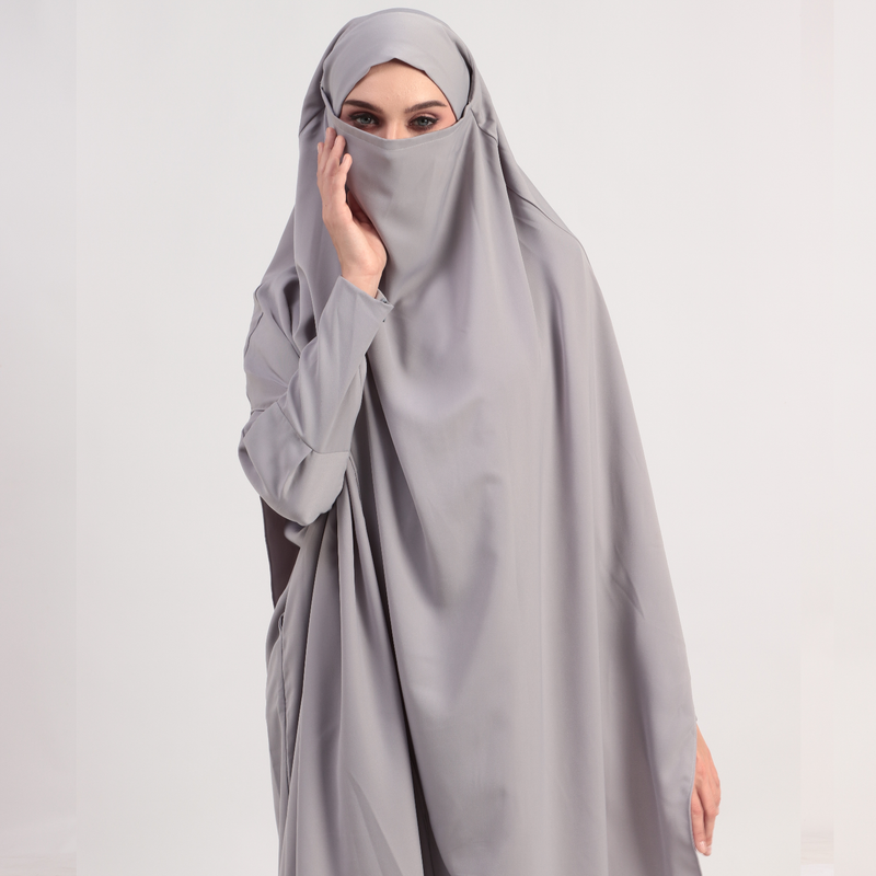 Apsara Abaya Set Grey