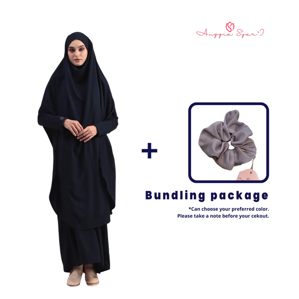 Athira Abaya Set Navy