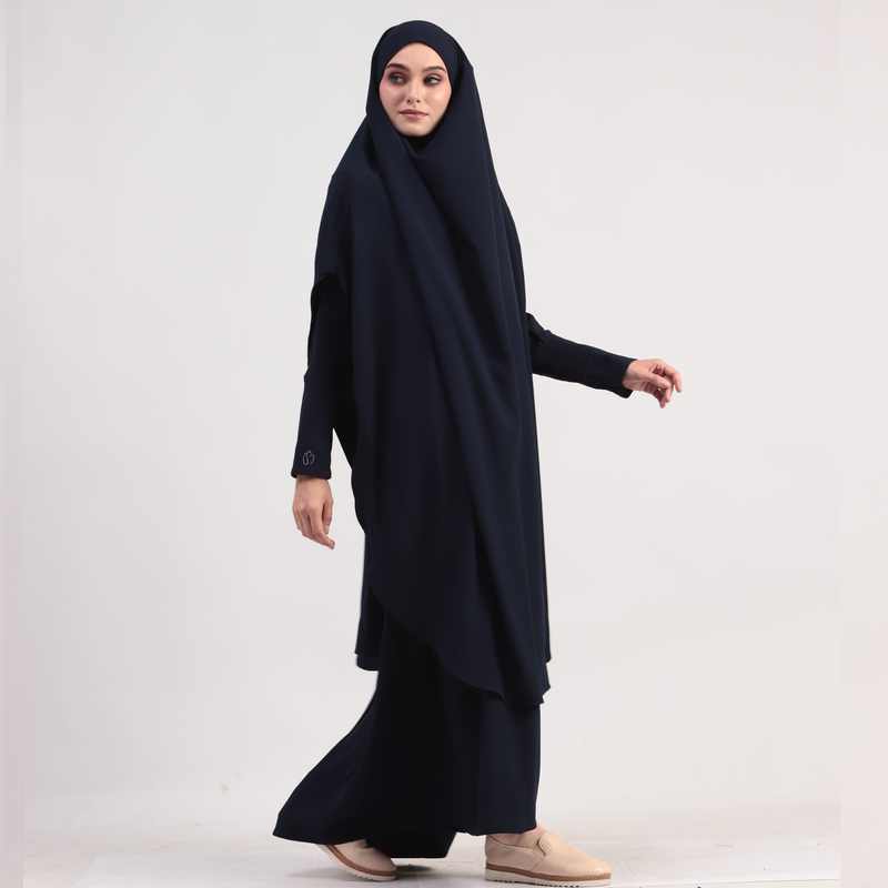 Athira Abaya Set Navy