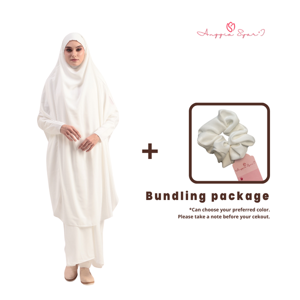 Apsara Abaya Set White