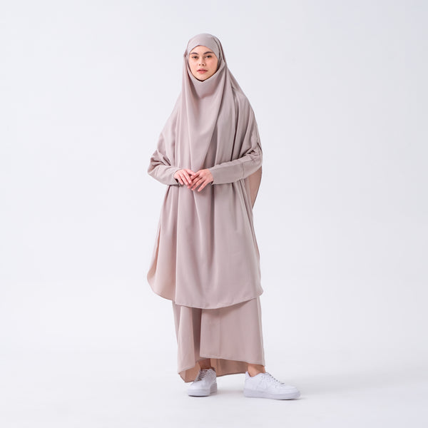 Apsara Abaya Set Ash Grey