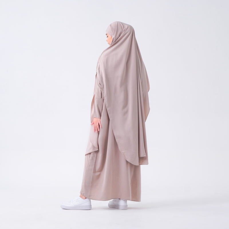 Apsara Abaya Set Ash Grey