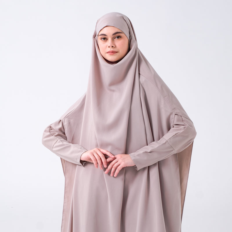 Apsara Abaya Set Ash Grey