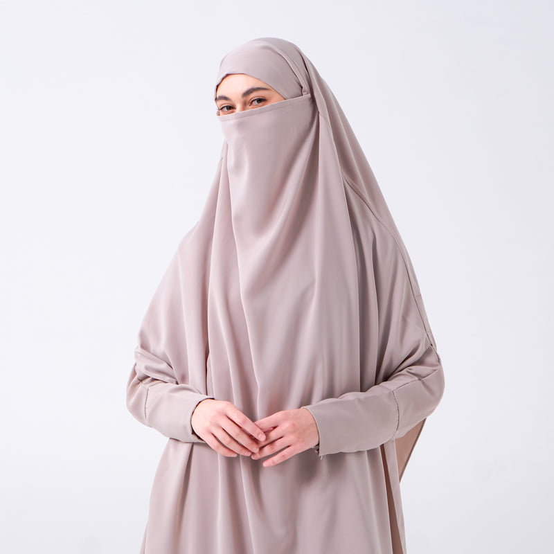 Apsara Abaya Set Ash Grey