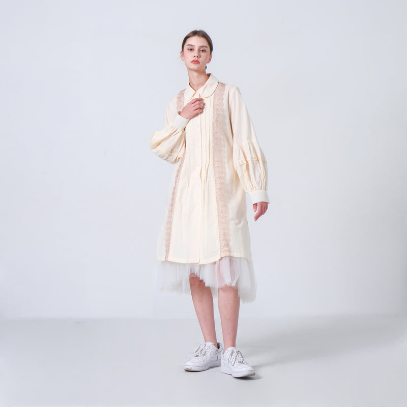 Rhea Tunik Cream - Renda