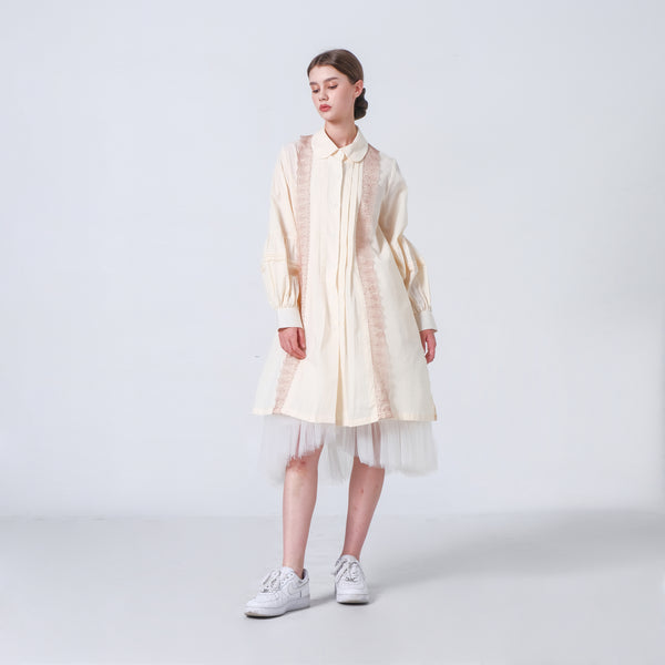 Rhea Tunik Cream - Renda