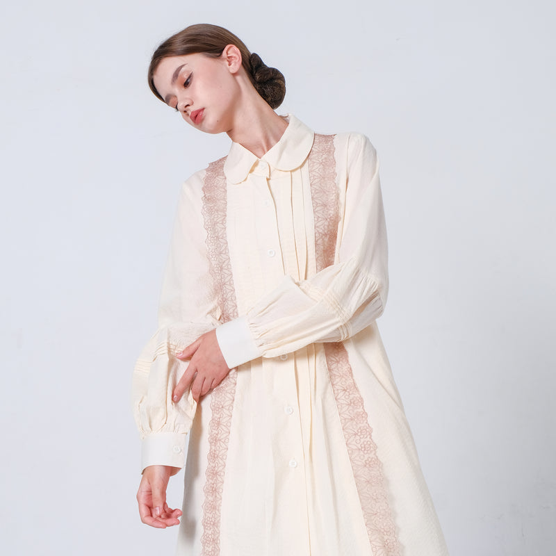 Rhea Tunik Cream - Renda