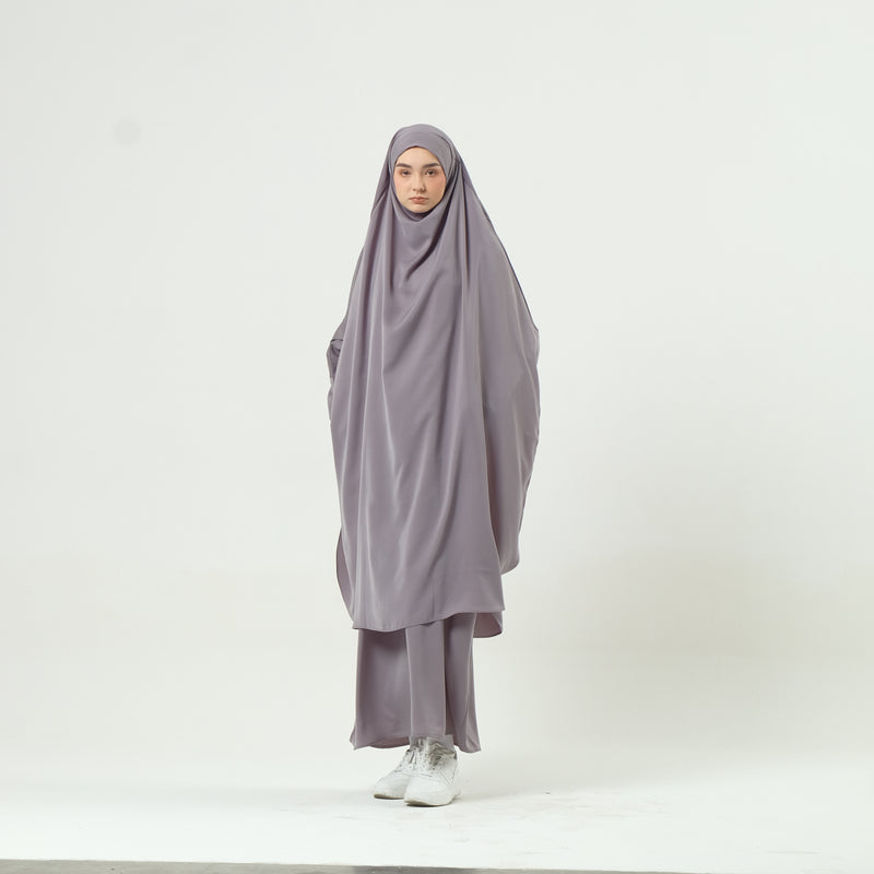 Apsara Abaya Set Dark Grey