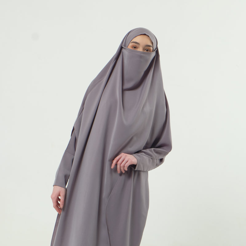 Apsara Abaya Set Dark Grey