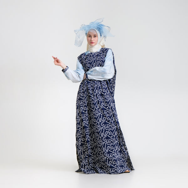 Billow Sleeveless Dress Batik