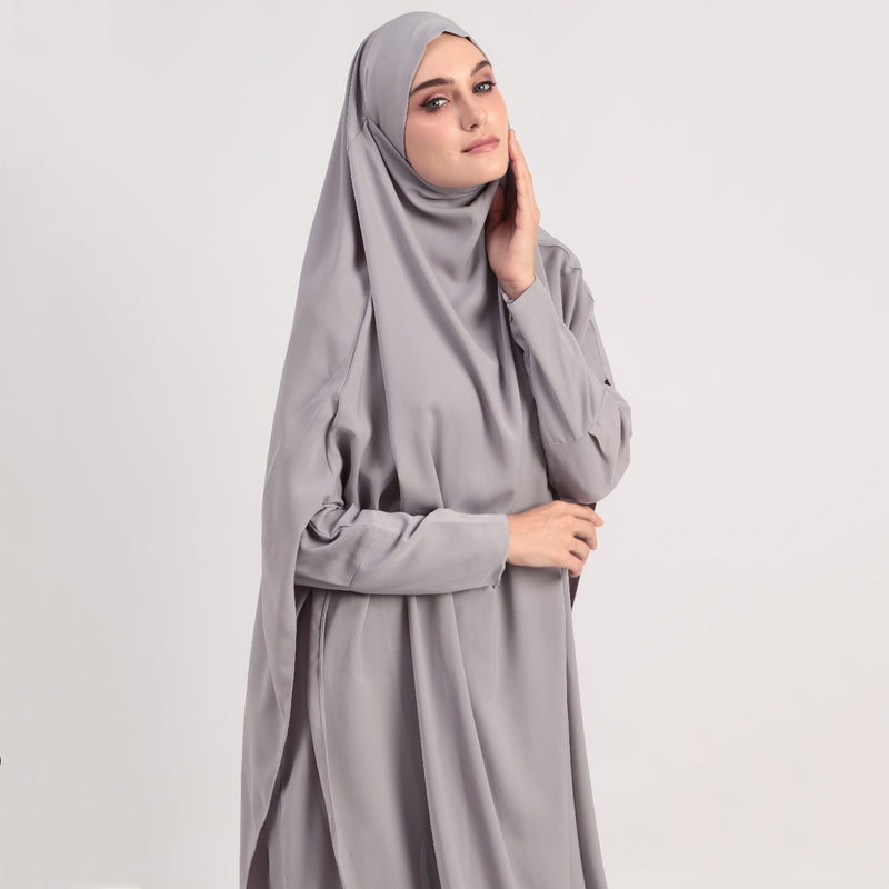 Apsara Abaya Set Grey