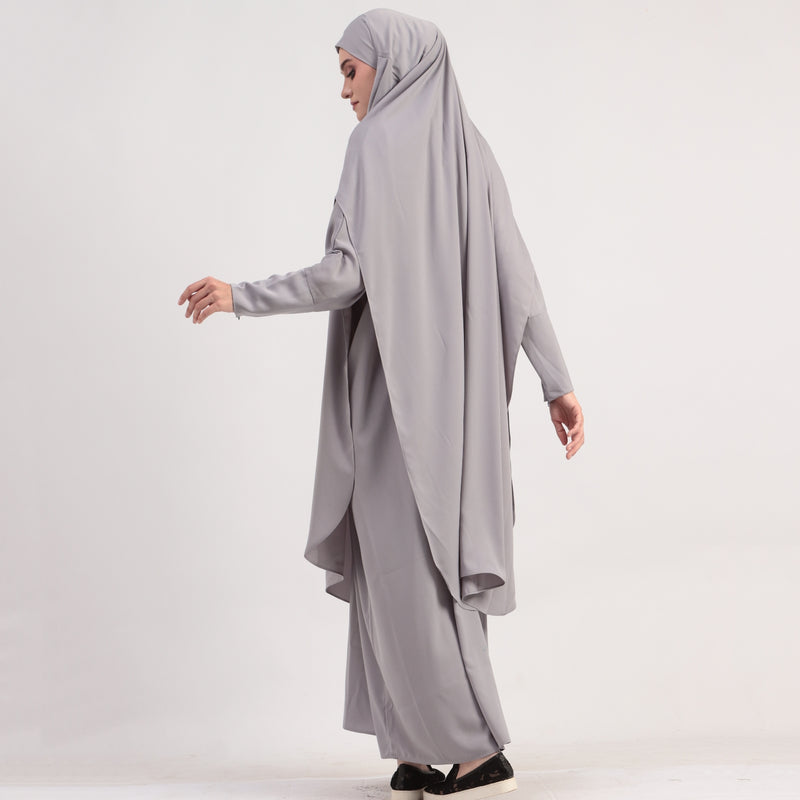 Apsara Abaya Set Grey