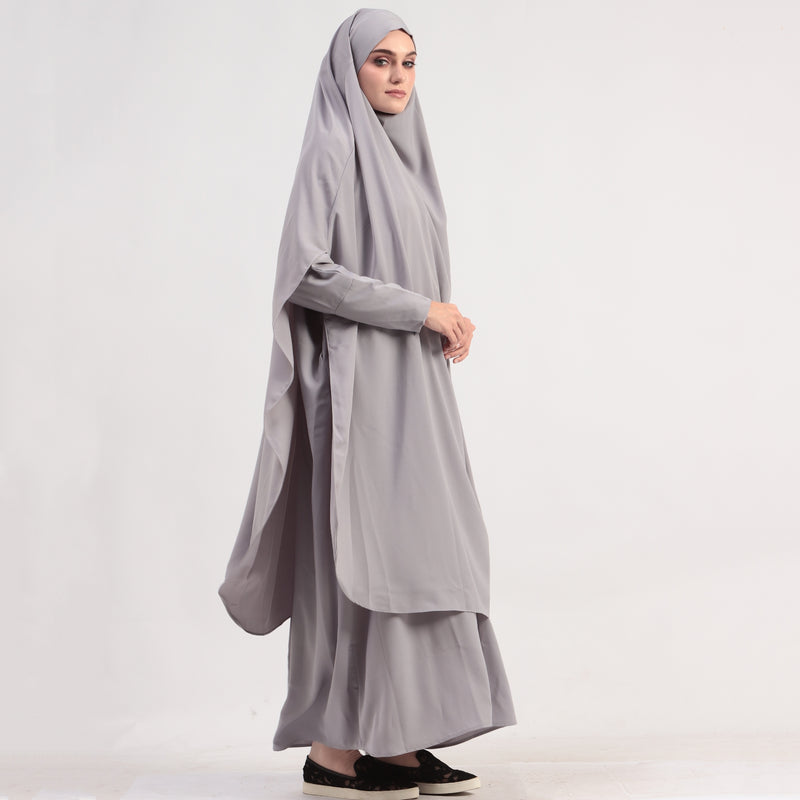 Apsara Abaya Set Grey