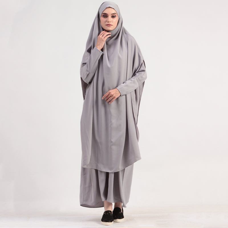 Apsara Abaya Set Grey