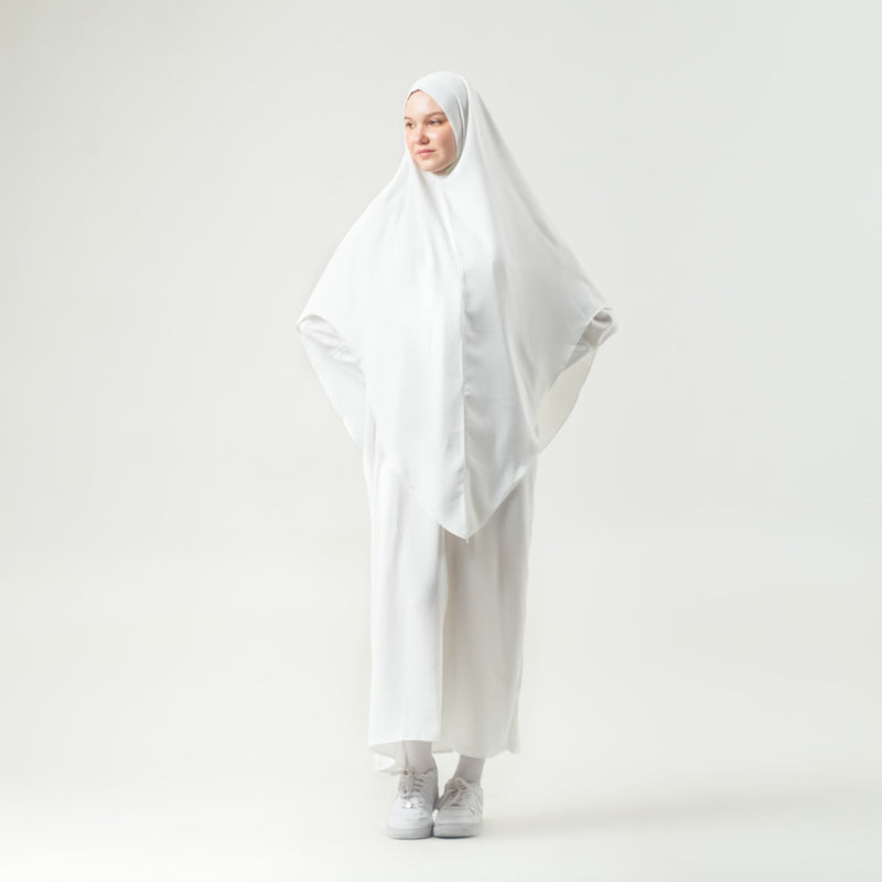 Syafiiqah Abaya Set - White