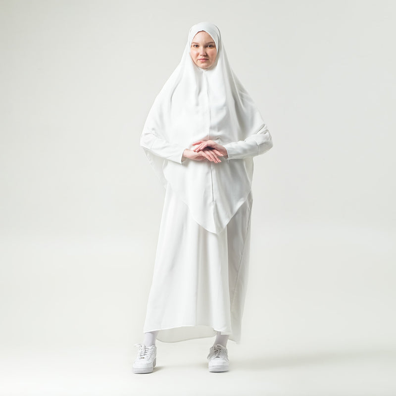 Syafiiqah Abaya Set - White