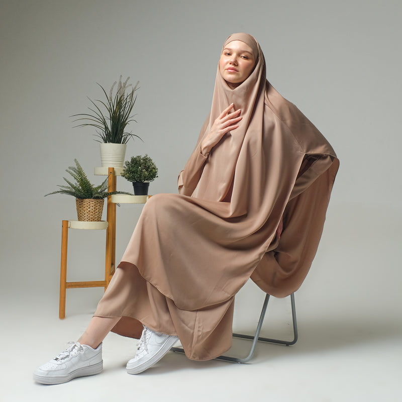 Apsara Abaya Set - Khaki