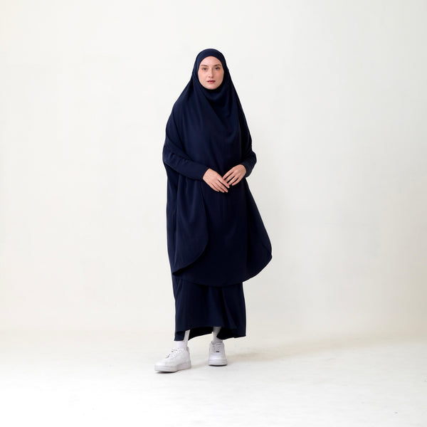 Maher Abaya Set - Navy