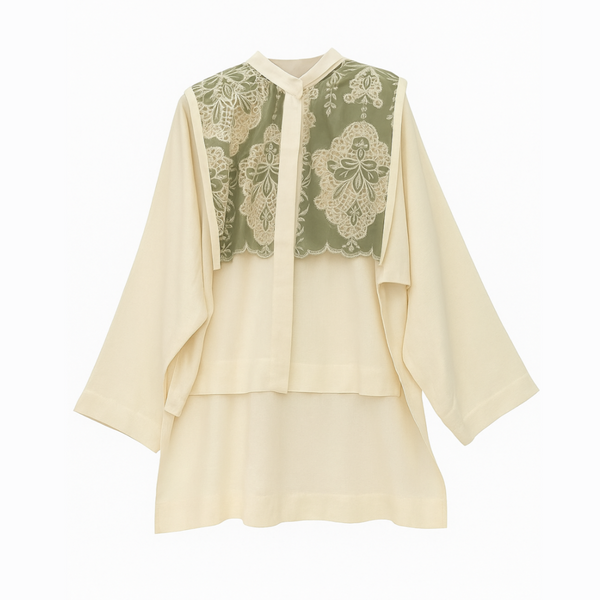 Billow Cream Blouse
