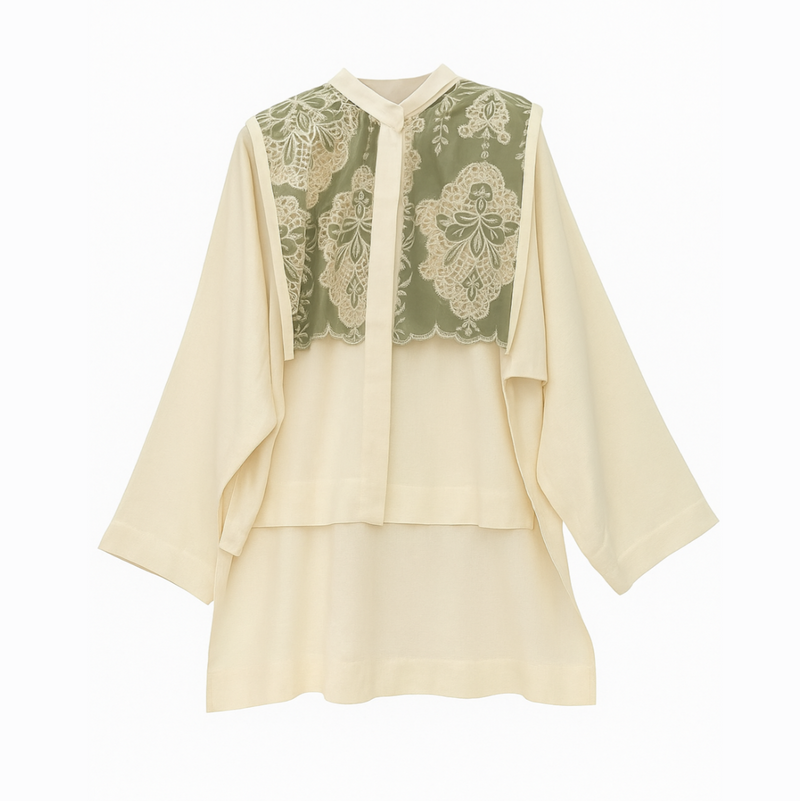 Billow Cream Blouse