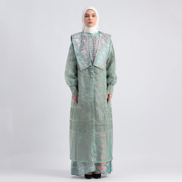 Saeri Abaya Dress - Green
