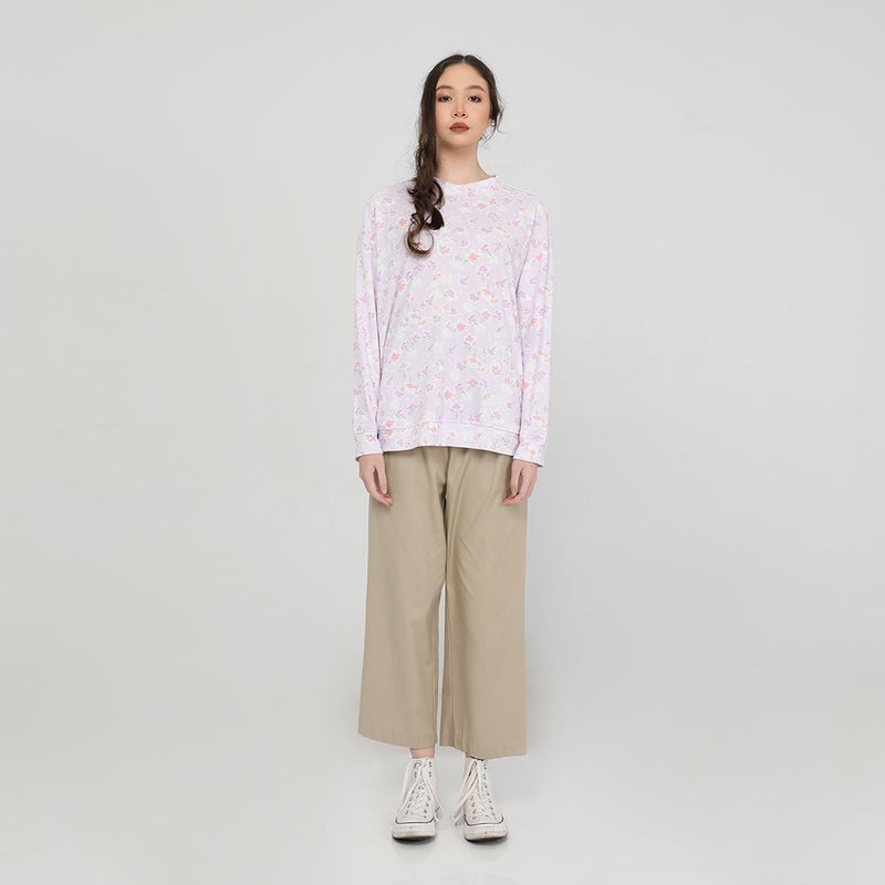 Lilac Flower Sweatshirt