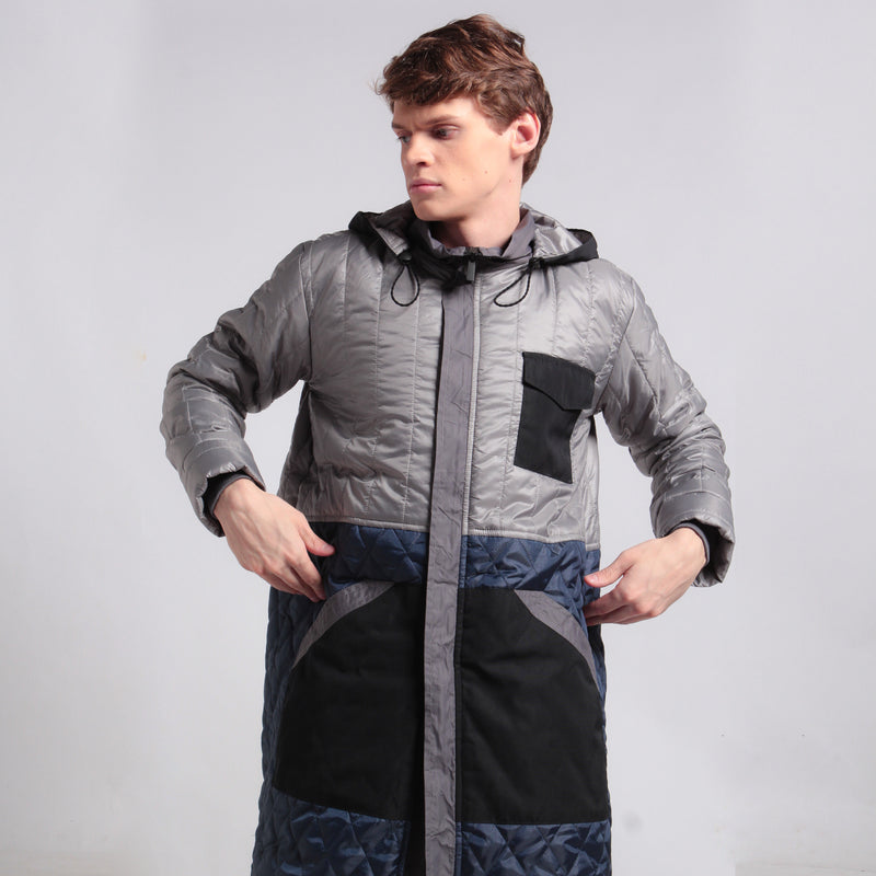 Padded Jacket Silver - Hoodie